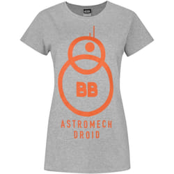 Star Wars: The Force Awakens - T-shirt ASTROMECH DROID - Femme (Gris)