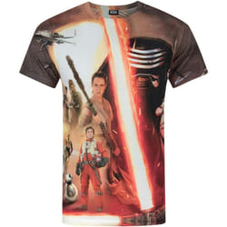 Star Wars - T-shirt Héros et Méchants - Homme (Multicolore)