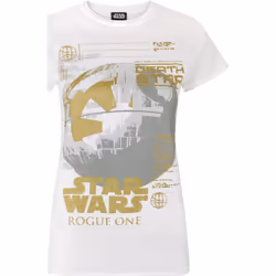 Star Wars - T-shirt ROGUE ONE METALLIC - Femme (Blanc)