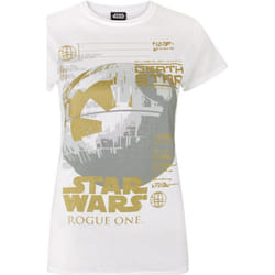 Star Wars - T-shirt ROGUE ONE METALLIC - Femme (Blanc)
