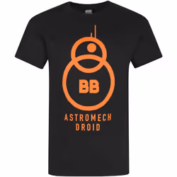 Star Wars: The Force Awakens - T-shirt ASTROMECH DROID - Homme (Noir)