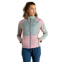Dare 2B - Veste hybride CULMINATION - Femme (Bleu sarcelle / Pêche néon / Blanc)