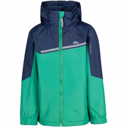 Trespass - Veste imperméable SUBMERGED - Garçon (Vert / Bleu marine)