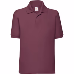 Fruit of the Loom - Polo 65/35 - Enfant (Bordeaux)