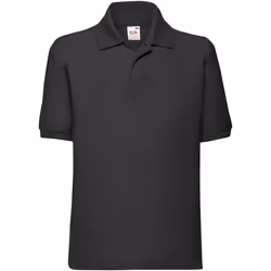 Fruit of the Loom - Polo 65/35 - Enfant (Noir)