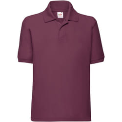 Fruit of the Loom - Polo 65/35 - Enfant (Bordeaux)