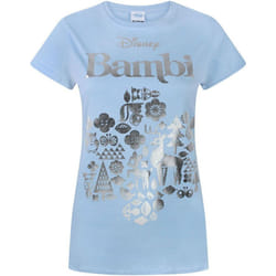 Disney - T-shirt - Femme (Bleu)