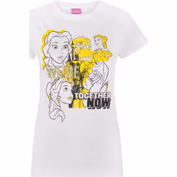 Disney - T-shirt - Femme (Blanc)