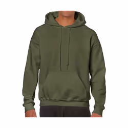 Gildan - Sweat à capuche - Homme (Vert kaki)