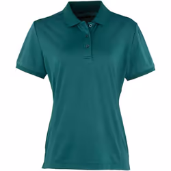 Premier - Polo COOLCHECKER - Femme (Vert bouteille)