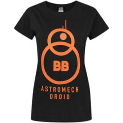 Star Wars: The Force Awakens - T-shirt ASTROMECH DROID - Femme (Noir)