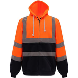 Yoko - Veste à capuche - Homme (Orange / Bleu marine)