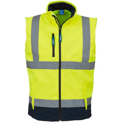 Yoko - Veste sans manches - Adulte (Jaune / Bleu marine)