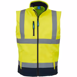 Yoko - Veste sans manches - Adulte (Jaune / Bleu marine)