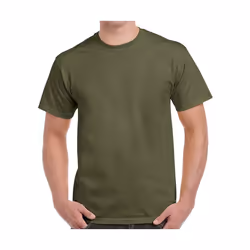 Gildan - T-Shirt manches courtes - Homme (Vert kaki)