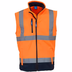 Yoko - Veste sans manches - Adulte (Orange / Bleu marine)