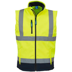 Yoko - Veste sans manches - Homme (Jaune / Bleu marine)