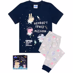 Peppa Pig - Ensemble de pyjama - Garçon (Bleu marine)