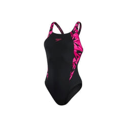 Speedo - Maillot de bain 1 pièce BOOM MUSCLEBACK - Femme (Noir / Rose)