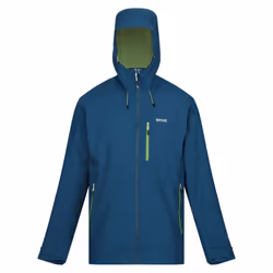 Regatta - Veste imperméable OKARA - Homme (Bleu marocain / Vert piquant)
