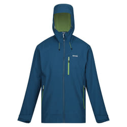 Regatta - Veste imperméable OKARA - Homme (Bleu marocain / Vert piquant)