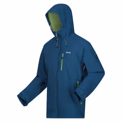 Regatta - Veste imperméable OKARA - Homme (Bleu marocain / Vert piquant)