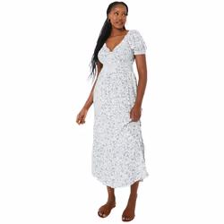 Dorothy Perkins - Robe mi-longue - Femme (Blanc cassé)
