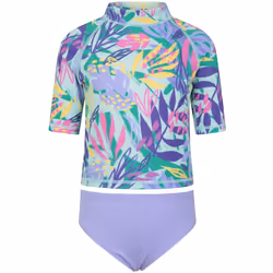 Mountain Warehouse - Ensemble Haut de bain anti-irritation - Enfant (Vert / Violet)