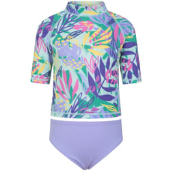 Mountain Warehouse - Ensemble Haut de bain anti-irritation - Enfant (Vert / Violet)