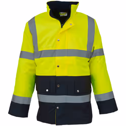 Yoko - Veste MOTORWAY - Adulte (Jaune / Bleu marine)