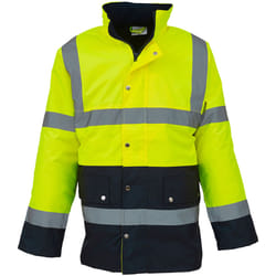Yoko - Veste MOTORWAY - Adulte (Jaune / Bleu marine)