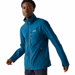 Regatta - Veste imperméable BOSFIELD - Homme (Bleu marocain / Jaune verdâtre)