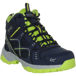 Regatta - Bottines de marche VENDEAVOUR - Enfant (Bleu marine / Vert néon)