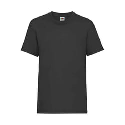 Fruit of the Loom - T-shirt VALUEWEIGHT - Enfant (Noir)