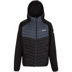 Regatta - Veste hybride KIELDER - Enfant (Noir / Gris phoque)