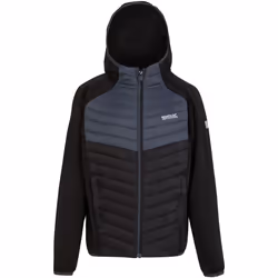 Regatta - Veste hybride KIELDER - Enfant (Noir / Gris phoque)