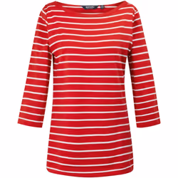 Regatta - Haut BAYLETTA - Femme (Rouge vif / Blanc)
