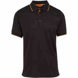 Regatta - Polo NAVIGATE - Homme (Noir / Orange vif)