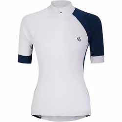 Dare 2B - Maillot de cyclisme COMPASSION - Femme (Blanc / Denim sombre)