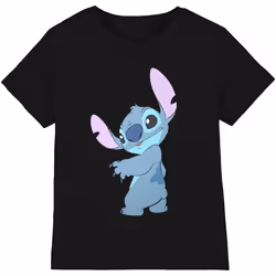 Lilo & Stitch - T-shirt STITCH TURN - Adulte (Noir)