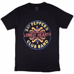 The Beatles - T-shirt PAINTED PEPPER - Adulte (Noir)