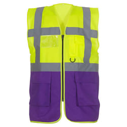 Yoko - Gilet EXECUTIVE - Adulte (Jaune / Violet)