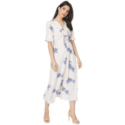 Dorothy Perkins - Robe mi-longue - Femme (Blanc cassé)