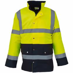 Yoko - Veste réfléchissante MOTORWAY - Adulte (Jaune / Bleu marine)