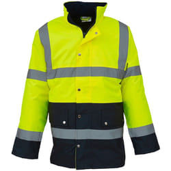 Yoko - Veste réfléchissante MOTORWAY - Adulte (Jaune / Bleu marine)