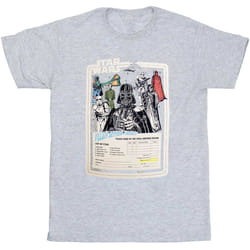 Star Wars - T-shirt VILLAIN ACTION FIGURES - Adulte (Gris)