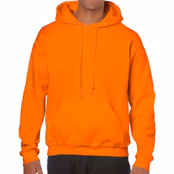 Gildan - Sweat à capuche - Adulte (Orange fluo)