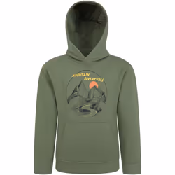Mountain Warehouse - Sweat à capuche MOUNTAIN ADVENTURES - Enfant (Vert kaki)