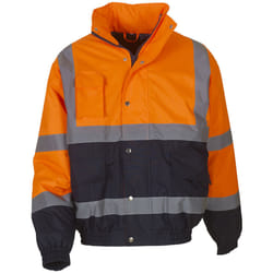 Yoko - Blouson d´aviateur - Adulte (Orange / Bleu marine)
