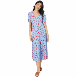 Dorothy Perkins - Robe mi-longue - Femme (Bleu)